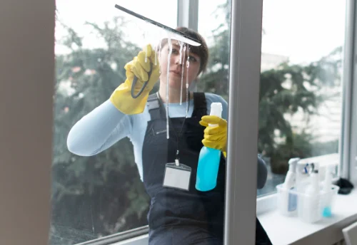 Nettoyage de vitres intérieures et extérieures à la Dornac